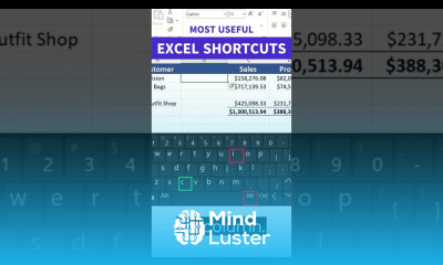 Top Excel Shortcuts for working with Data