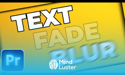 TEXT Fading BLUR ANIMATION In Premiere Pro