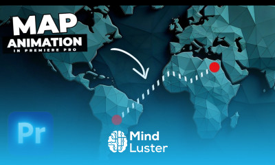 Learn DOTTED Line MAP ANIMATION In Premiere Pro - Mind Luster