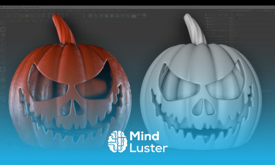 Volume Modeliing Carved Pumpkin Cinema 4D Modeling Tutorial