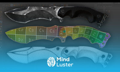 Tactical Blade UV Unwraping Texturing Painting Cinema 4D Bodypaint 3D Tutorial