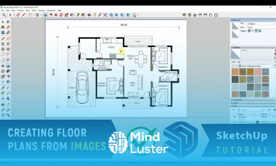 How to Trace or Create Floor Plans FROM IMAGES in SketchUp Pro 2023