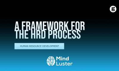 A Framework for the HRD Process