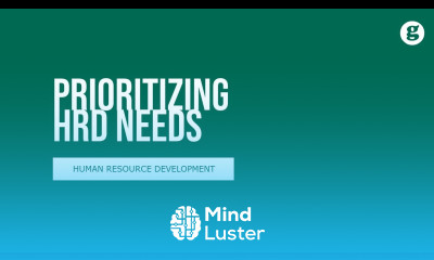 Prioritizing HRD Needs