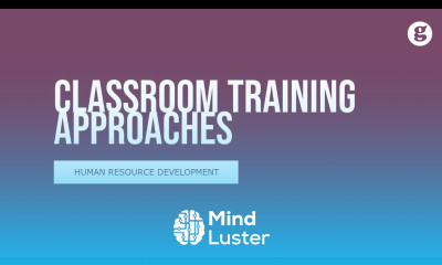 Classroom Training Approaches