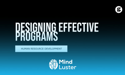 Learn Design Effective Management Development Programs - Mind Luster