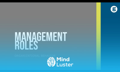 Management Roles