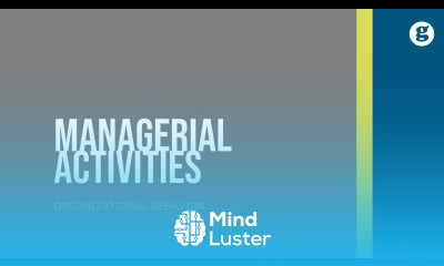 Effective versus Successful Managerial Activities