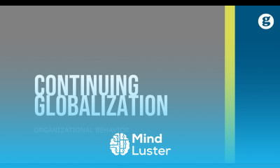 Continuing Globalization