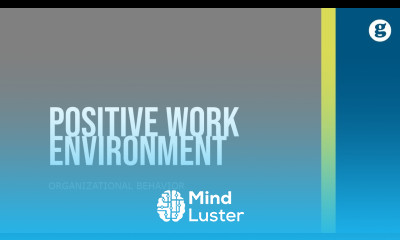 Positive Work Environment