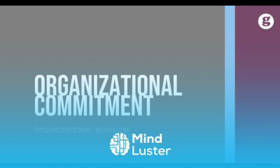 Organizational Commitment