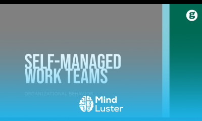 Learn Self Managed Work Teams - Mind Luster