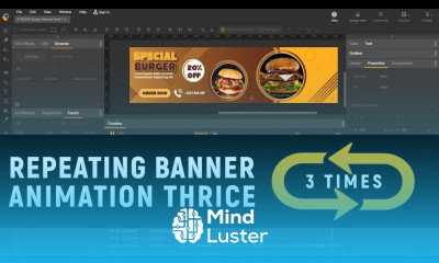 How to Repeat Looping Banner Animation 3 times or Thrice Google Web Designer Tutorial