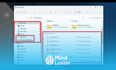 How to Hide Recent Files From Quick Access Section in Windows 11 10