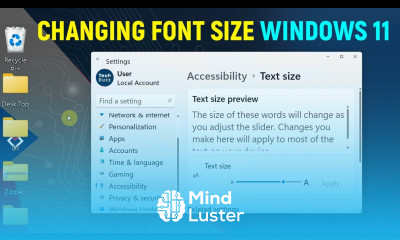How to Change Icons Font Size in Windows 11 PC Laptop