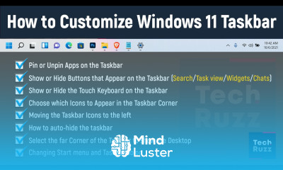 How to Customize Windows 11 Taskbar Windows 11 Taskbar Customization