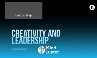 Creativity and Leadership