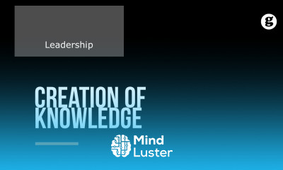 Learn Creation of Knowledge - Mind Luster