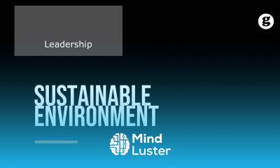 Learn Build a Sustainable Environment - Mind Luster