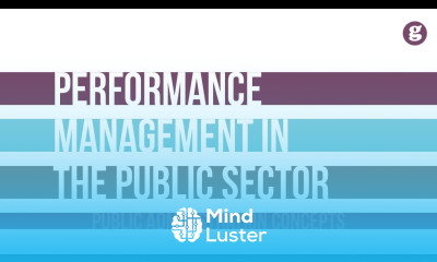 Performance Management in the Public Sector
