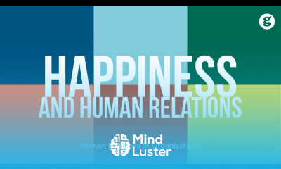 Happiness and Human Relations