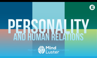 Personality and Human Relations