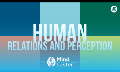 Human Relations and Perception