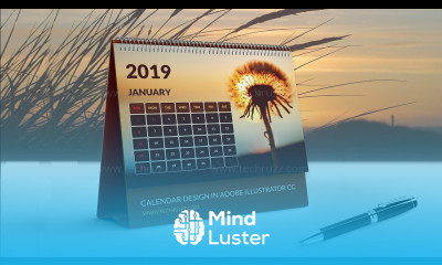 How To Create A Calendar Design In Adobe Illustrator CC 2019 2020 2021 Desk Top Calendar