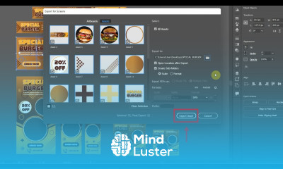 How to Export Multiple Objects Elements Assets in Illustrator CC