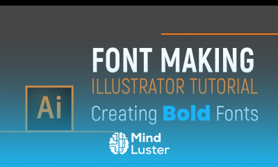 Font Making Illustrator Tutorial Creating Bold Fonts