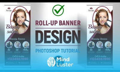 How to Create a Roll Up Banner Design in Photoshop CC 2024