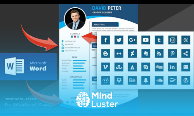 How To Use Or Insert Social Media Icons On Your Resume or CV In Microsoft Word IcoMoon 2021