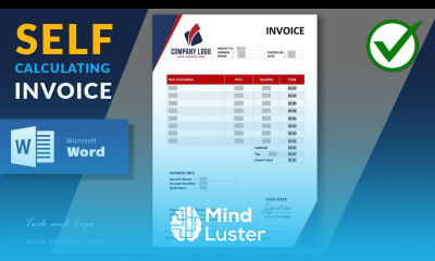 How to Create a Self Calculating Invoice in Microsoft Word