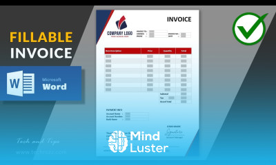 How to Create a Fillable Invoice in Microsoft Word 2016 2019