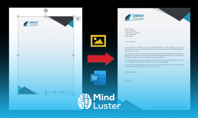  How to Insert Image Letterhead in MS Word 2019 2021