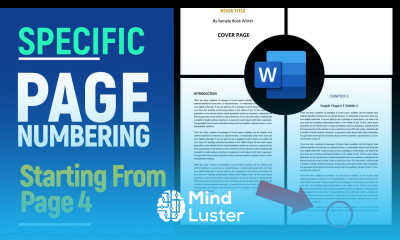 Page Numbers Starting From a Specific Page in MS Word 2016 2019 2021 Tutorial