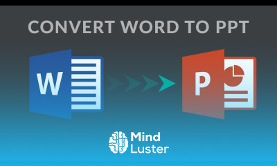 How To Convert Word Document To PowerPoint Presentation 2016 2019 2021