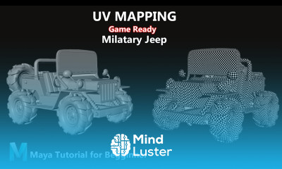 Military Jeep Unwrapping in Maya 2023