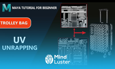 UV Unwrap Trolley Bag in Autodesk Maya 2023 for Beginners
