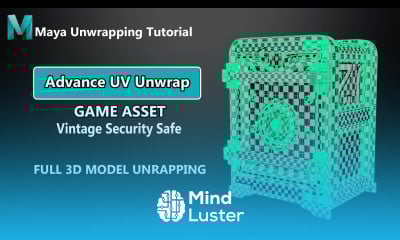 UV Unwrap Vintage Security Safe in Autodesk Maya for Beginners