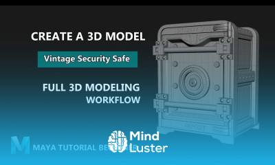 Autodesk Maya Model a Vintage Security Safe 3D Modeling