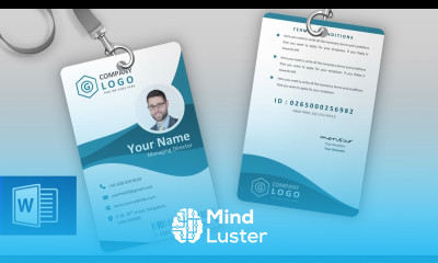 ID Card Design Tutorial in MS Word How to create Identity Card using Microsoft Word 2007 or 2010