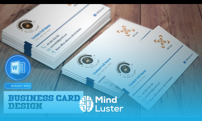 How to make business card visiting card design in ms word Microsoft word business card design