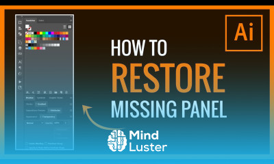 How to restore missing panel in adobe illustrator