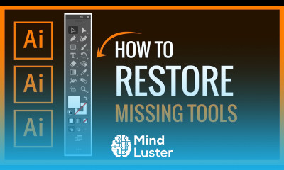 How to restore missing tool in illustrator How to customize tools in toolbar