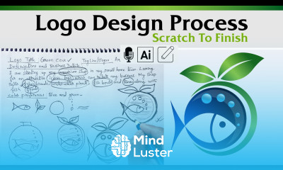 Logo design process in Illustrator from start to finish