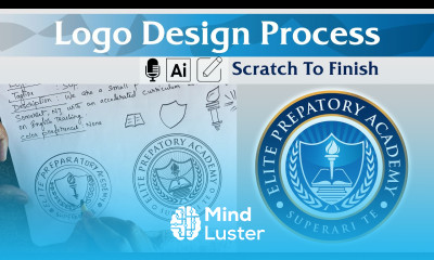 Illustrator Tutorial How to draw Logo design sketch and recreate it digitally