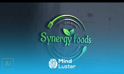 Logo design in illustrator How to create restaurant and food logo with 3d realistic look