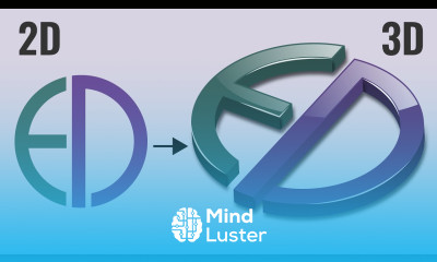 How to create 3D logo From 2D with glossy effects Illustrator Beginner Tutorial