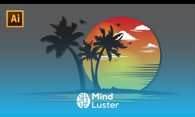 Logo Design in Illustrator cc How to Make Beach and Travel Logo Graphic Design Tutorial